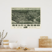 Somers-Point, NJ Panoramic Map - 1925 Poster (Keuken)