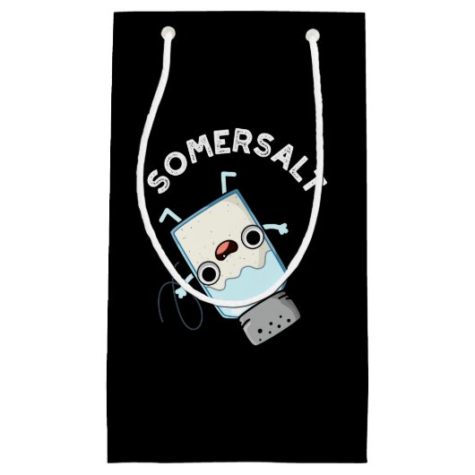 Somersalt Funny Somersault Salt Pun Dark BG Klein Cadeauzakje (Voorkant)
