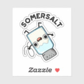 Somersalt Grappig Somersault Zoutwoordje Sticker (Vel)