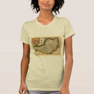 Somerset County England Oude antiquarische atlas k T-shirt