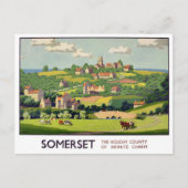 Somerset England vintage Briefkaart (Voorkant)