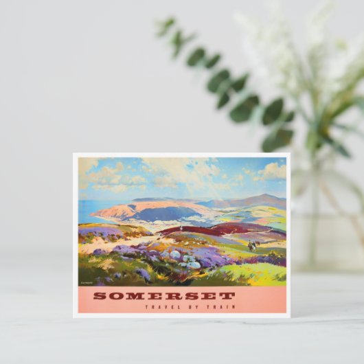 Somerset England vintage Briefkaart (Staand voorkant)