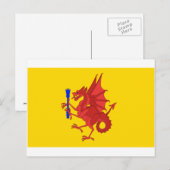 Somerset Flag Briefkaart (Voorkant / Achterkant)