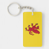 Somerset Flag England dragon symbol Sleutelhanger (Voorkant)