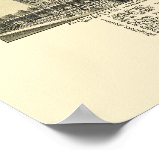 Somerset, PA Panorama Map - 1900 Poster (Hoek)