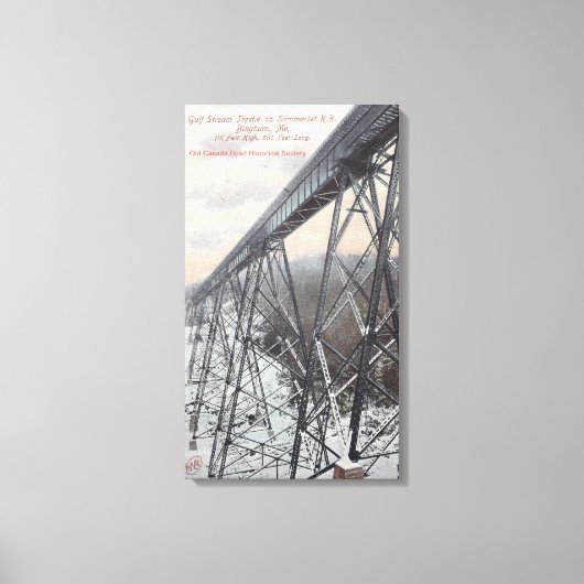 Somerset Railroad Trestle Canvas Afdruk (Voorkant)