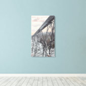 Somerset Railroad Trestle Canvas Afdruk (Insitu (Houten vloer))