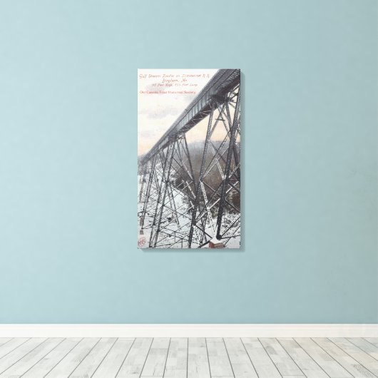 Somerset Railroad Trestle Canvas Afdruk (Insitu (Houten vloer))