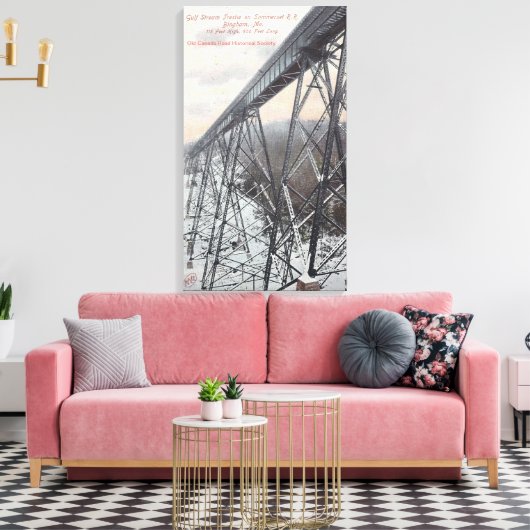 Somerset Railroad Trestle Canvas Afdruk (Insitu (Woonkamer))