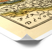 Somersetshire Somerset County Map Poster (Hoek)