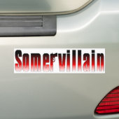 Somervillain Red Bumpersticker (Op auto)