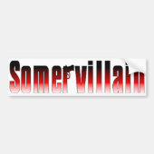 Somervillain Red Bumpersticker (Voorkant)