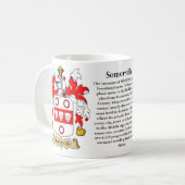 Somerville - gezinslak van wapens koffiemok (Voorkant links)