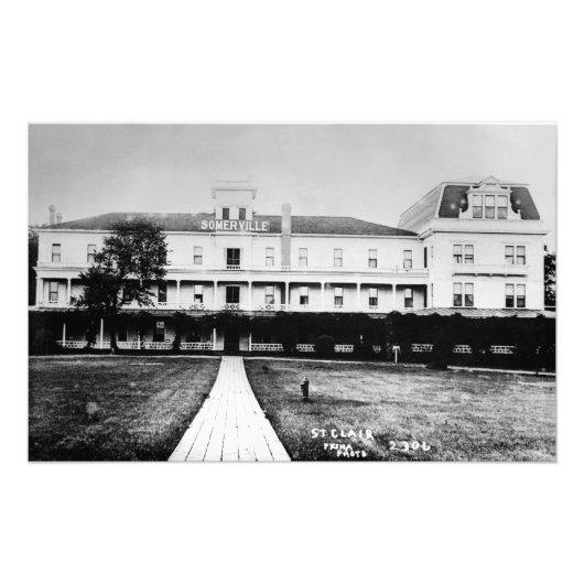 Somerville Hotel St. Clair Michigan Louis Pesha Foto Afdruk (Voorkant)