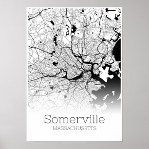 Somerville Map - Massachusetts - City Map Poster