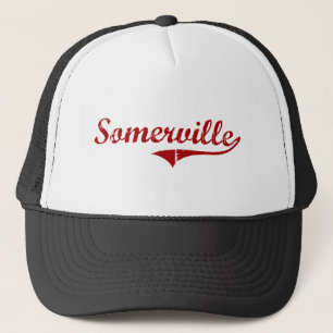 Somerville Massachusetts Classic Design Trucker Pet