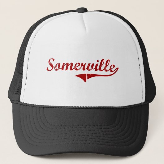 Somerville Massachusetts Classic Design Trucker Pet (Voorkant)