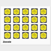 Somerville moeders Logo Sticker zwarte achtergrond (Vel)