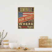 Somerville New Jersey Poster (Keuken)