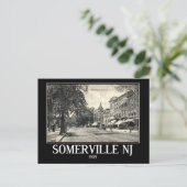 Somerville NJ, Main Street Uitzicht,  Briefkaart (Staand voorkant)