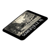 Somerville NJ, Main Street Uitzicht, stijl Magneet (Linkerzijde)