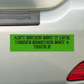 Somethin over een vrachtwagen bumpersticker (Op auto)