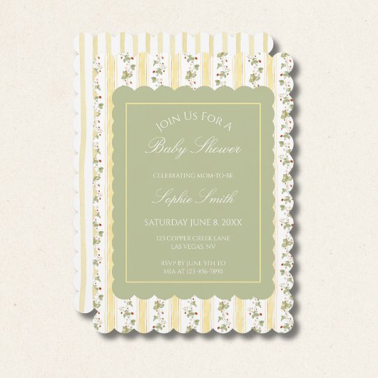 Something berry sweet is coming baby shower kaart