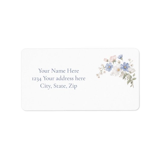 Something Blue Address Label (Voorkant)