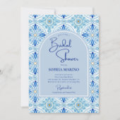 Something Blue Amalfi Coast Bruiloftsborrel Kaart (Voorkant)
