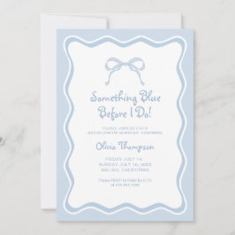 Something Blue Bachelorette Feest Kaart