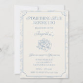 Something Blue Before I Do Bachelorette Itinerary Kaart (Voorkant)