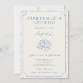 Something Blue Before I Do Bachelorette Itinerary Kaart