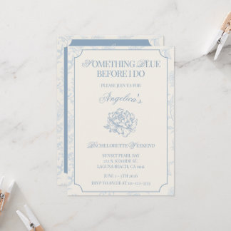 Something Blue Before I Do Bachelorette Itinerary  Kaart