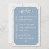 Something Blue Before I Do Bachelorette Itinerary Kaart (Achterkant)