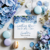 Something Blue Before I Do Blauwe Hortensia Bruids Servet