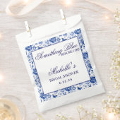 Something Blue Before I Do Bloemig Bruidsfeestje Bedankzakje (Geknipt)