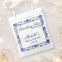 Something Blue Before I Do Bloemig Bruidsfeestje Bedankzakje