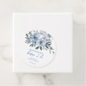 Something Blue Before I Do Bloemige Bruids douche Bedankjes Labels (In situ)