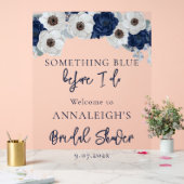 Something Blue Before I Do Bloemige Bruidsbeurzen Acryl Bord (Huwelijk)