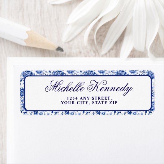 Something Blue Before I Do Bloemige Bruidsbeurzen  Etiket (Insitu)