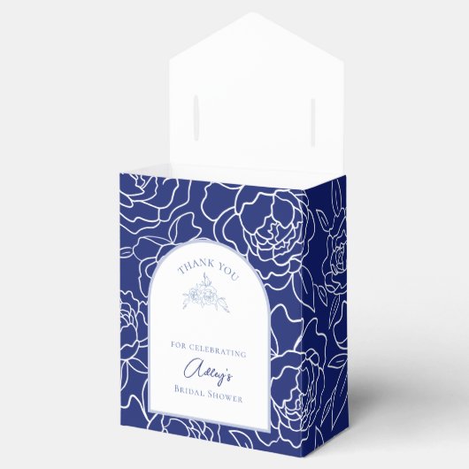 Something Blue Before I Do Bloemige Bruidsfeest Bedankdoosjes (Geopend)