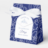 Something Blue Before I Do Bloemige Bruidsfeest Bedankdoosjes (Voorkant Zijde)