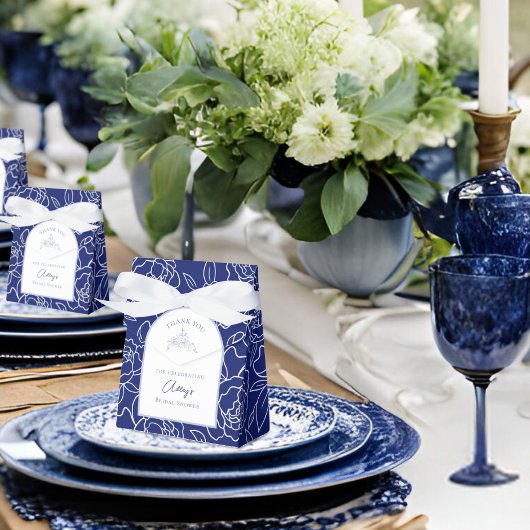 Something Blue Before I Do Bloemige Bruidsfeest Bedankdoosjes