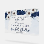 Something Blue Before I Do Bloemige Bruidsfeest Sh Acryl Bord (Hoek)