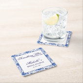 Something Blue Before I Do Bloemige Bruidsmeisjes  Kartonnen Onderzetters (Insitu)