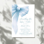 Something Blue Before I Do Blue Bow Bridal Shower Kaart