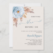 Something blue before I do boho Bridal Shower Kaart (Voorkant)