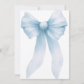 Something Blue Before I Do Bow Bridal Shower Kaart (Achterkant)