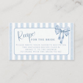 Something Blue Before I Do Bow Recipe Request Informatiekaartje