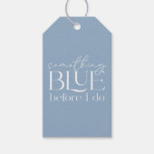 Something Blue Before I Do Bridal Shower Cadeaulabel (Voorkant)